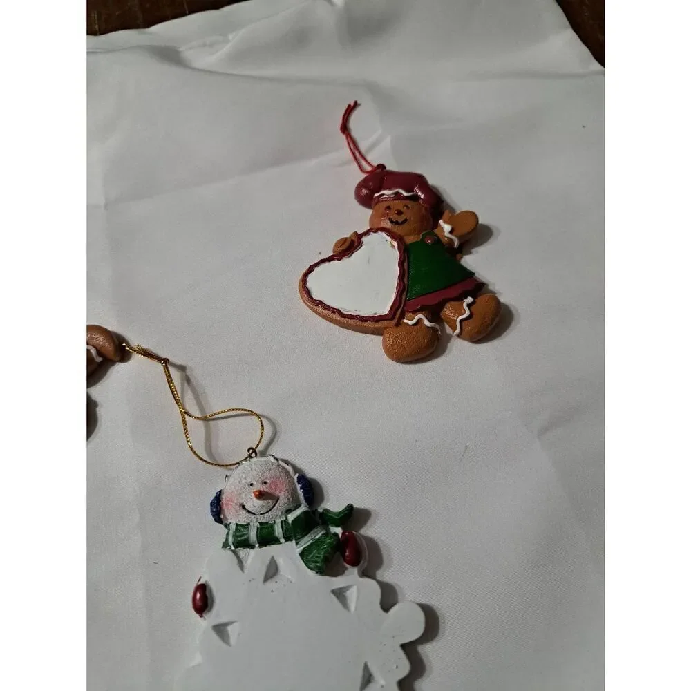 5 Vintage Christmas Holiday Ornaments You Can Personalize Snowmen Gingerbread